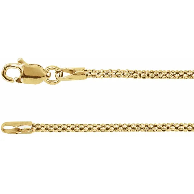 1.5 MM HOLLOW POPCORN CHAIN
