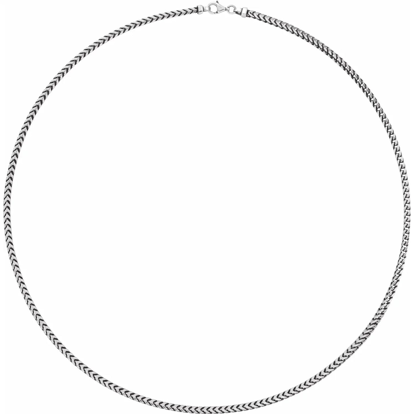 STERLING SILVER 3 MM FRANCO CHAIN