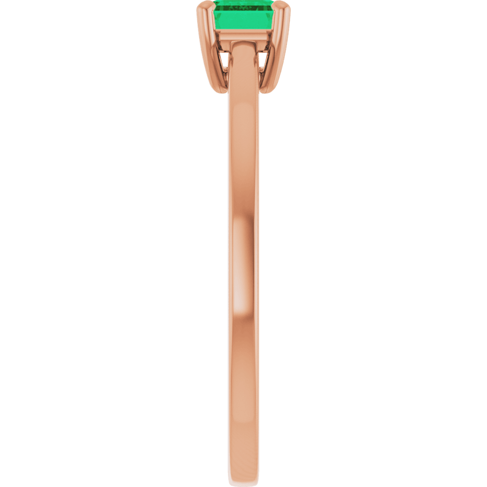 Lab-Grown Emerald Ring