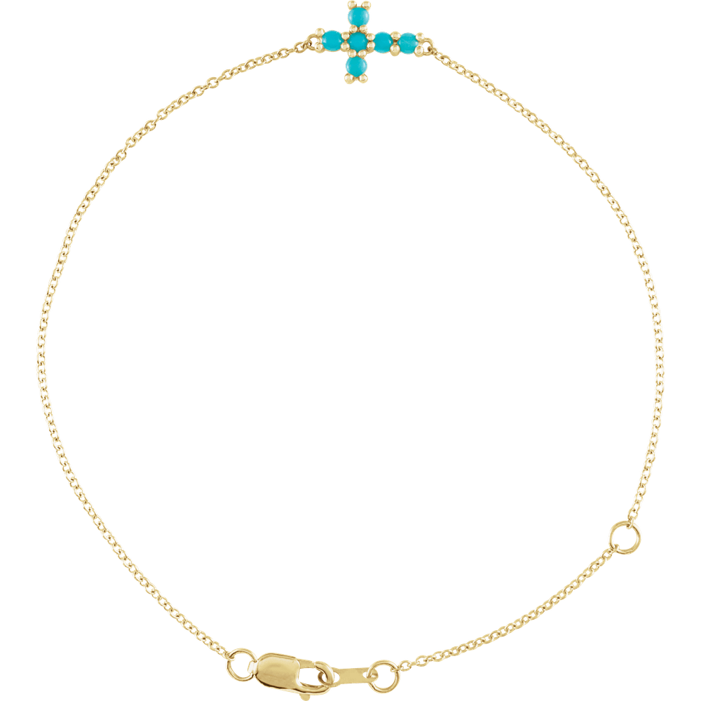 Sideways Cross Bracelet