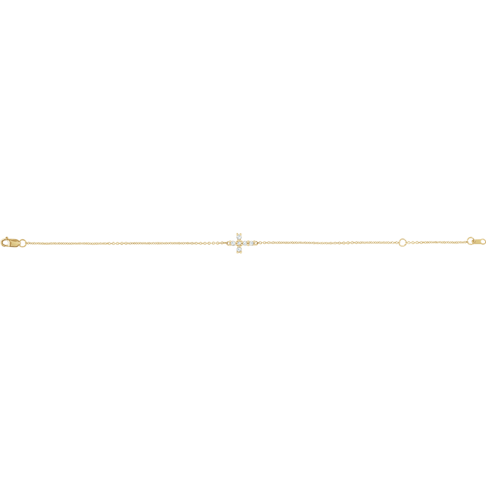 Sideways Cross Bracelet