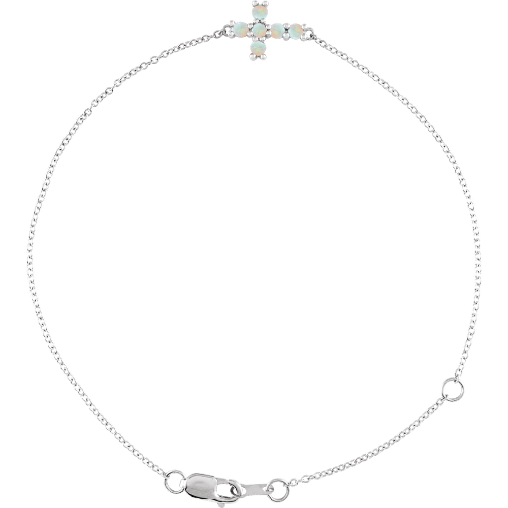 Sideways Cross Bracelet