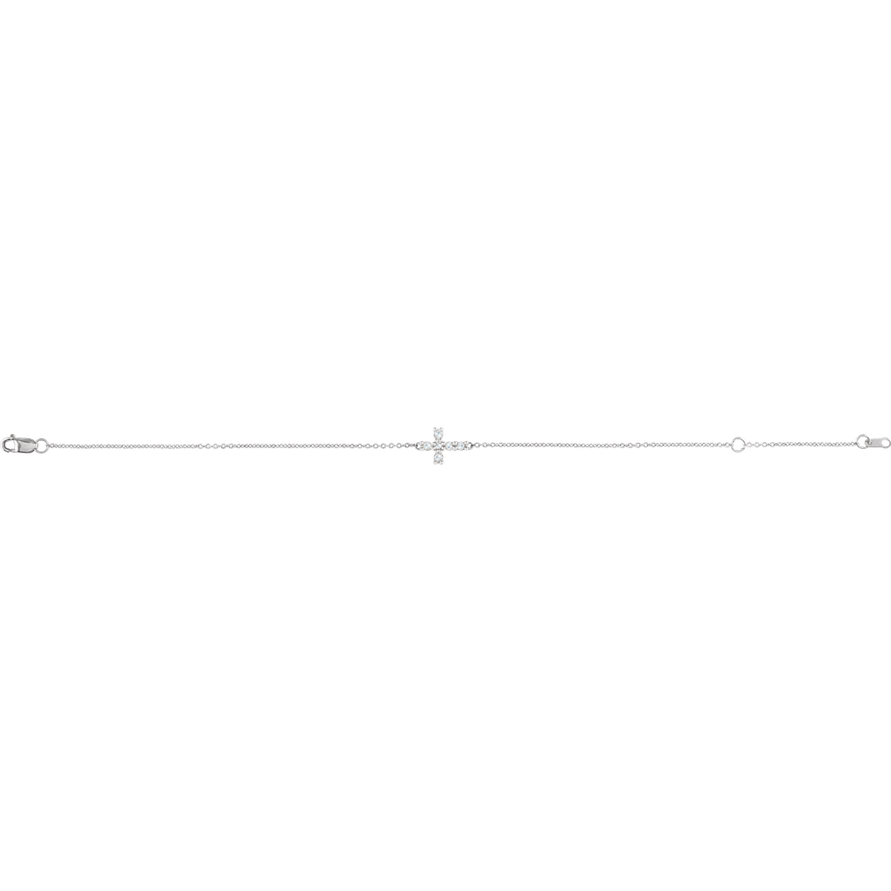 Sideways Cross Bracelet