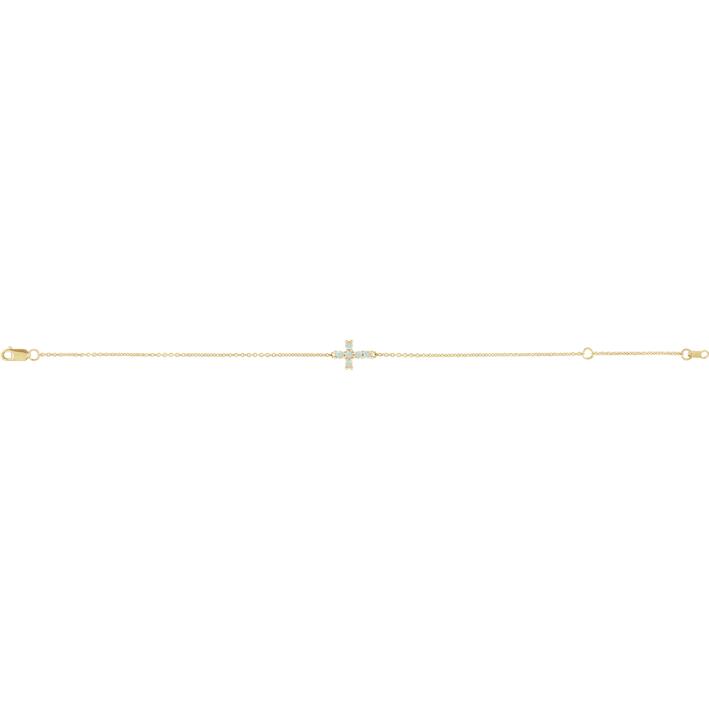 Sideways Cross Bracelet