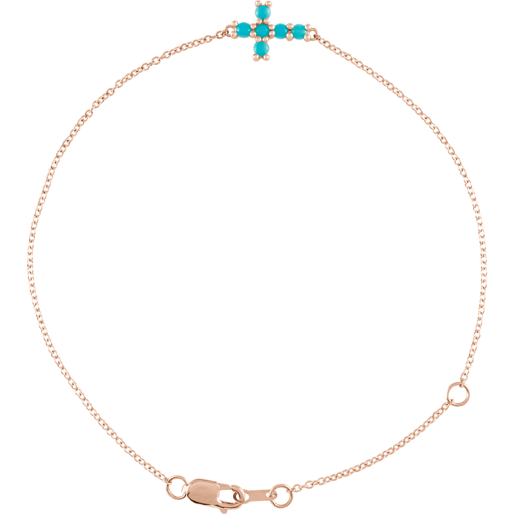 Sideways Cross Bracelet