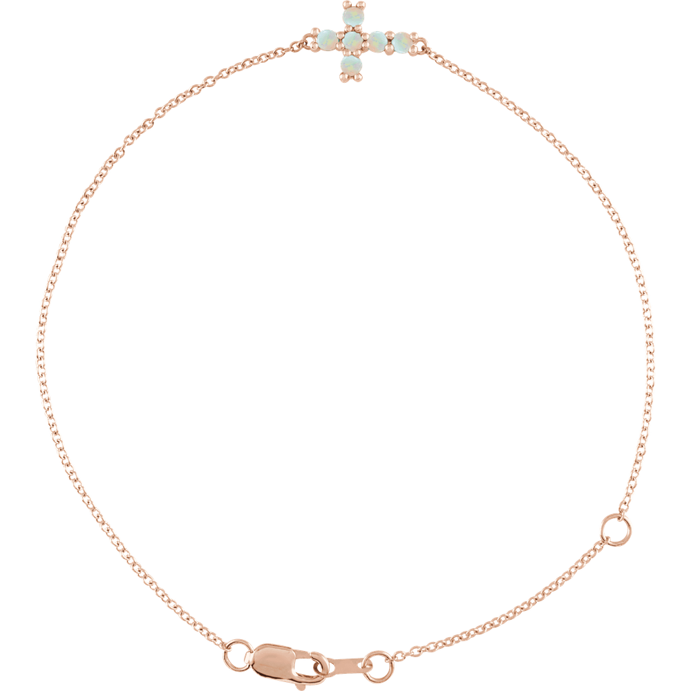 Sideways Cross Bracelet