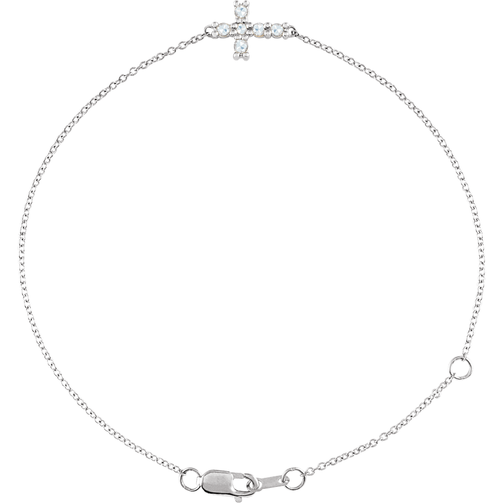 Sideways Cross Bracelet